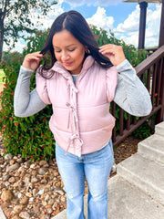 Sweet Season Vest - Blush