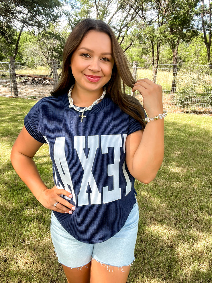 Game On Texas Top - Navy