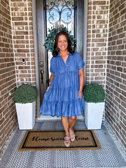 Denim Collared Dress