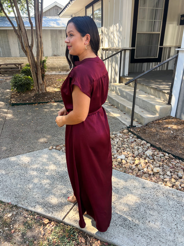 Let's Toast Wine Maxi Dress