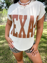 Game On Texas Top - Cream