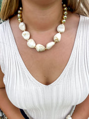It's a Neutral Beaded Necklace - Treasure Jewels