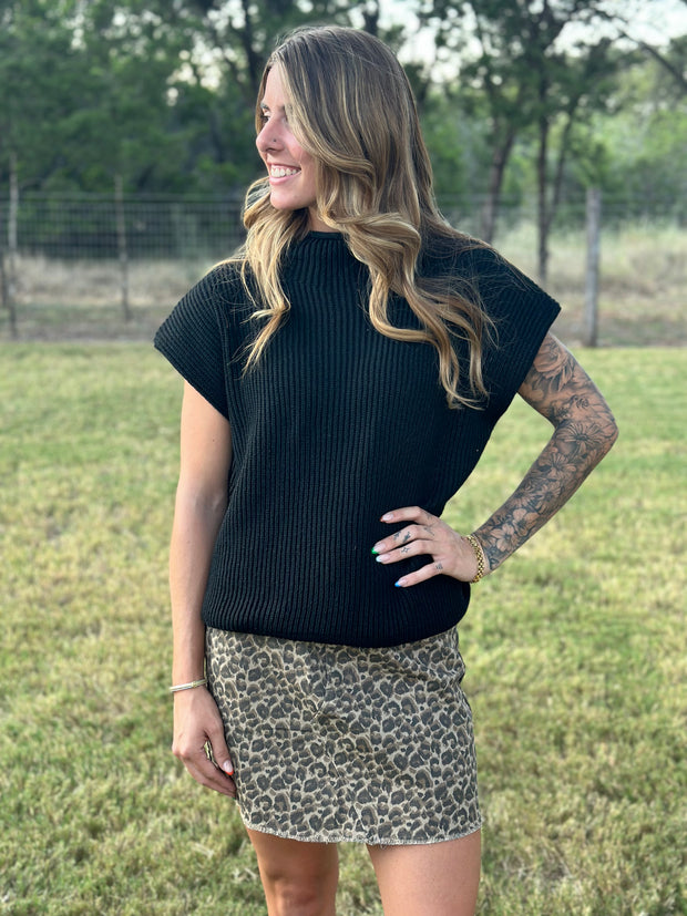 Leopard Mini Skirt