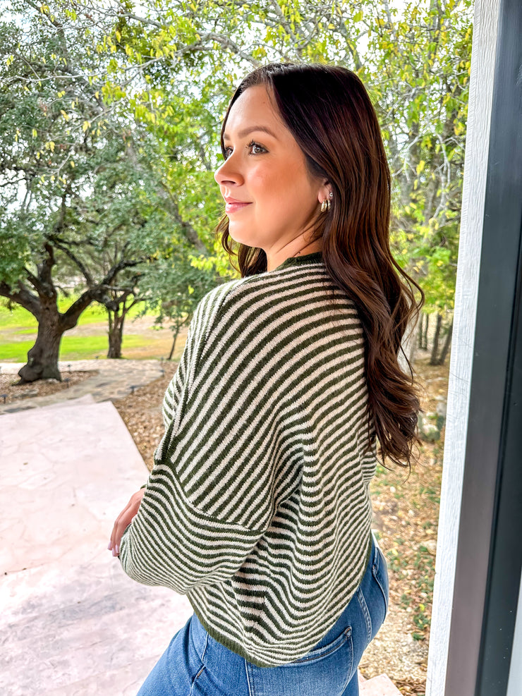 Tree Farm Striped Cardigan