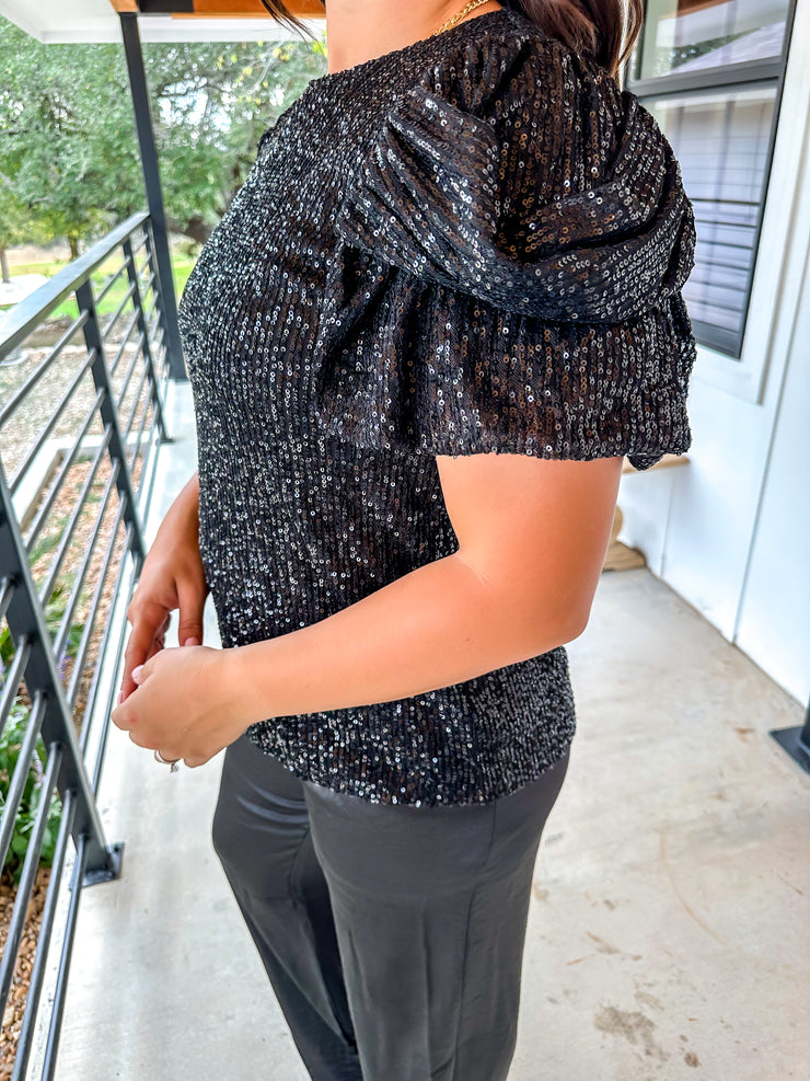 After Party Sequin Top