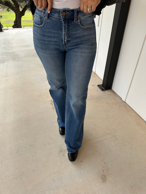 Rowan Wide Leg High Rise Risen Jeans