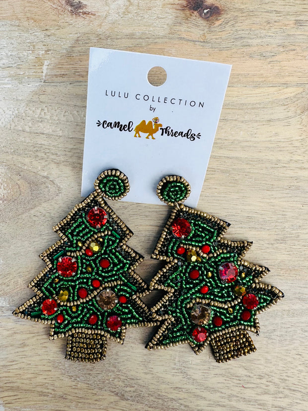 Holiday Beaded Earrings