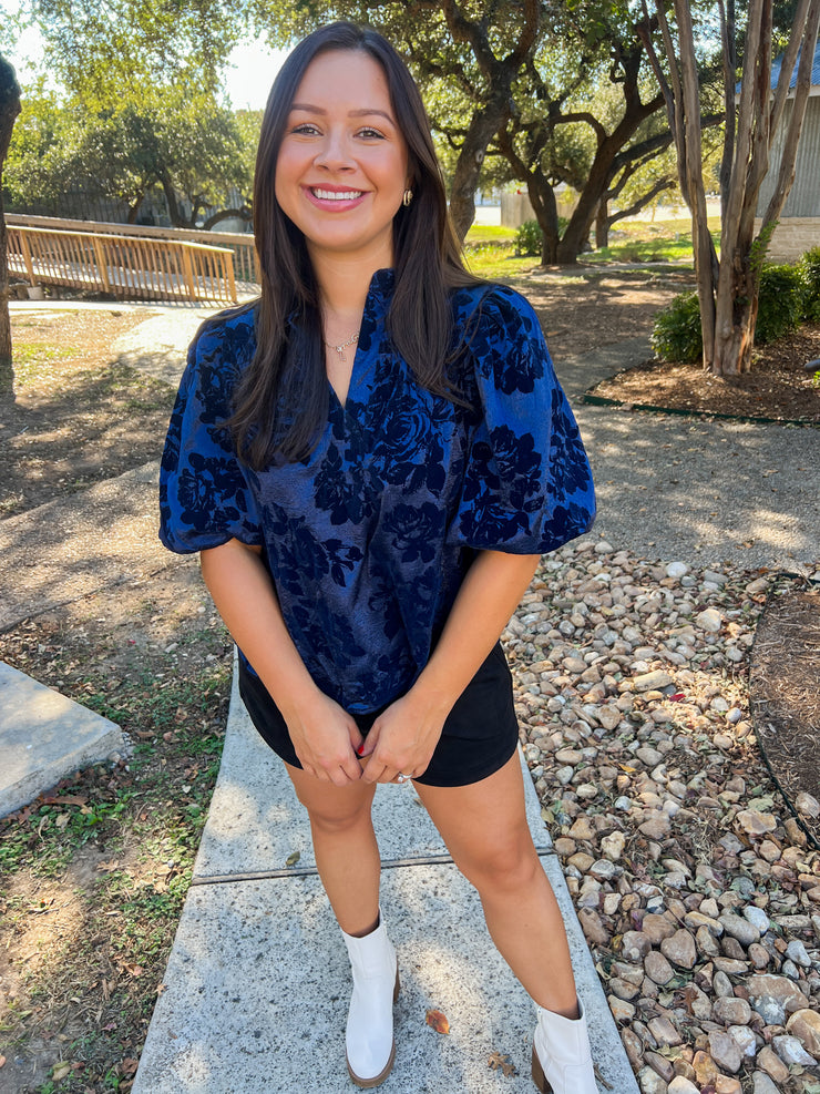 Winter Nights Top - Blue