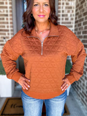 Textured Toffee Sweatshirt