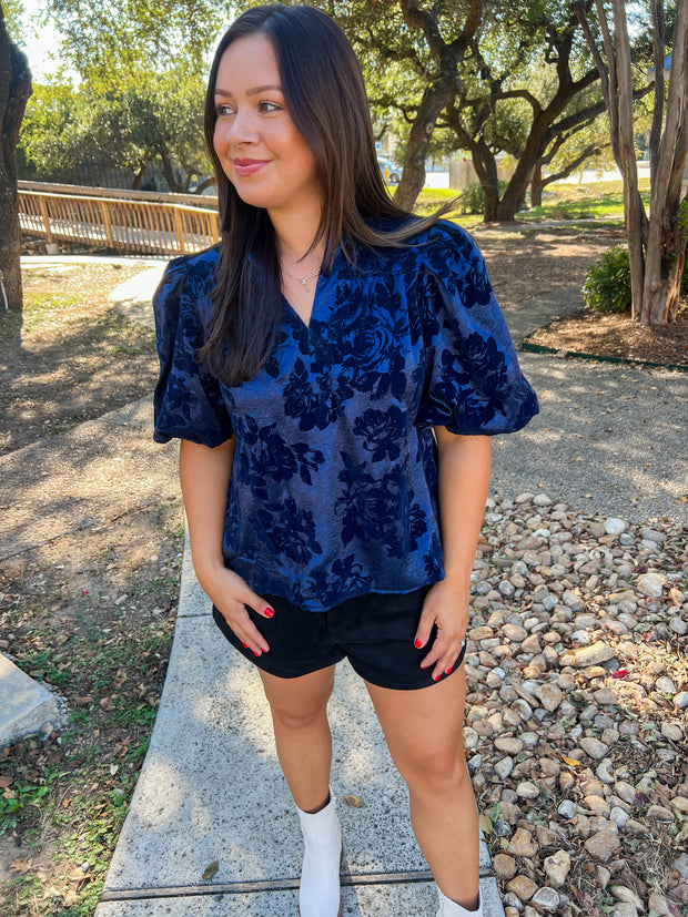 Winter Nights Top - Blue