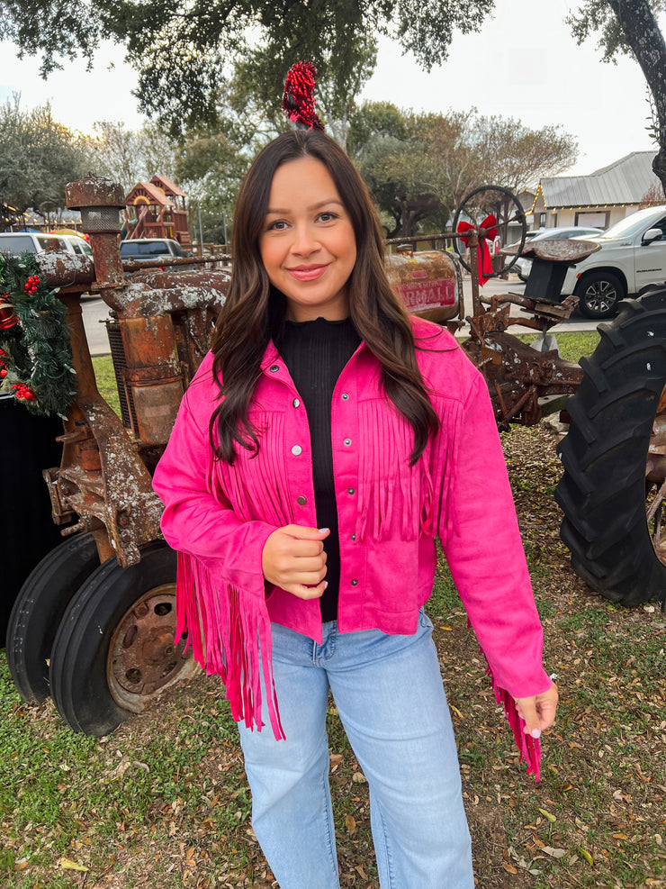 All the Sass Fringe Jacket