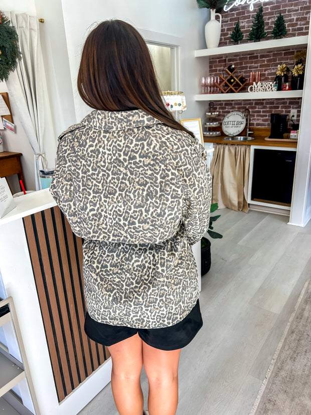 Totally Trench Leopard Jacket