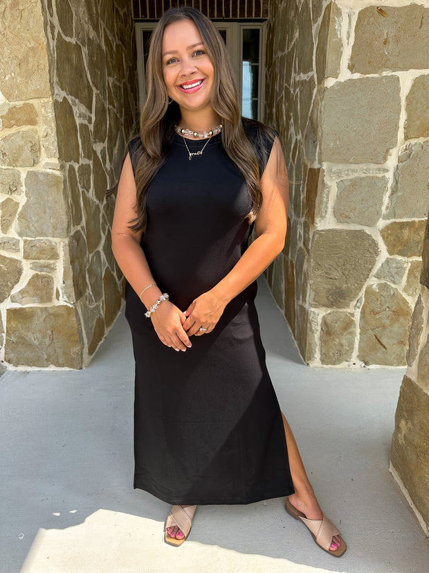 In Routine Classic Dress - Black