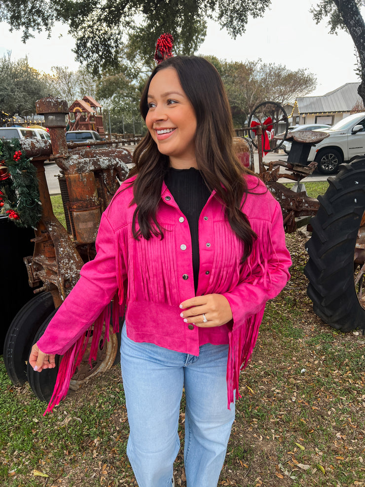 All the Sass Fringe Jacket