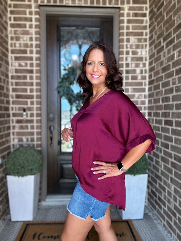 Fall Favorites Top - Burgundy