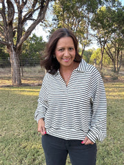 Striped Knit Top