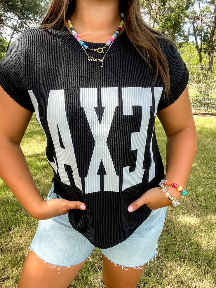 Game On Texas Top - Black