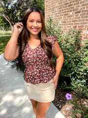 Subtle Season Floral Top