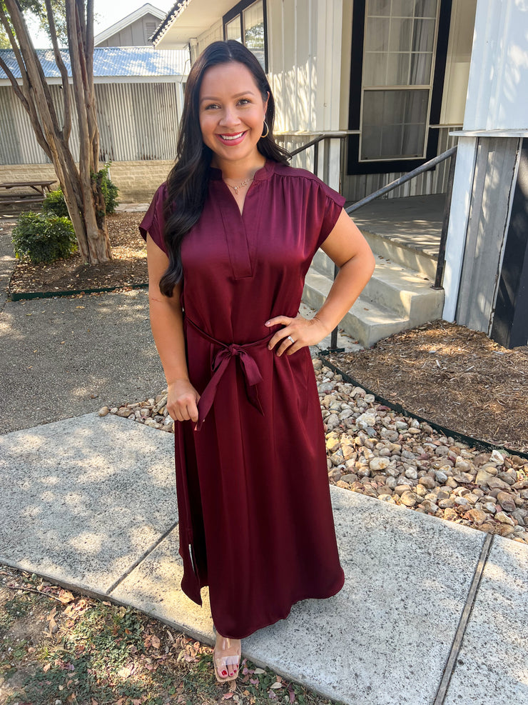 Let's Toast Wine Maxi Dress