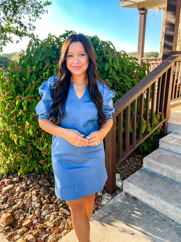 Let's Go Dancing Denim Dress