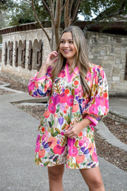 Spring Florals Mini Dress