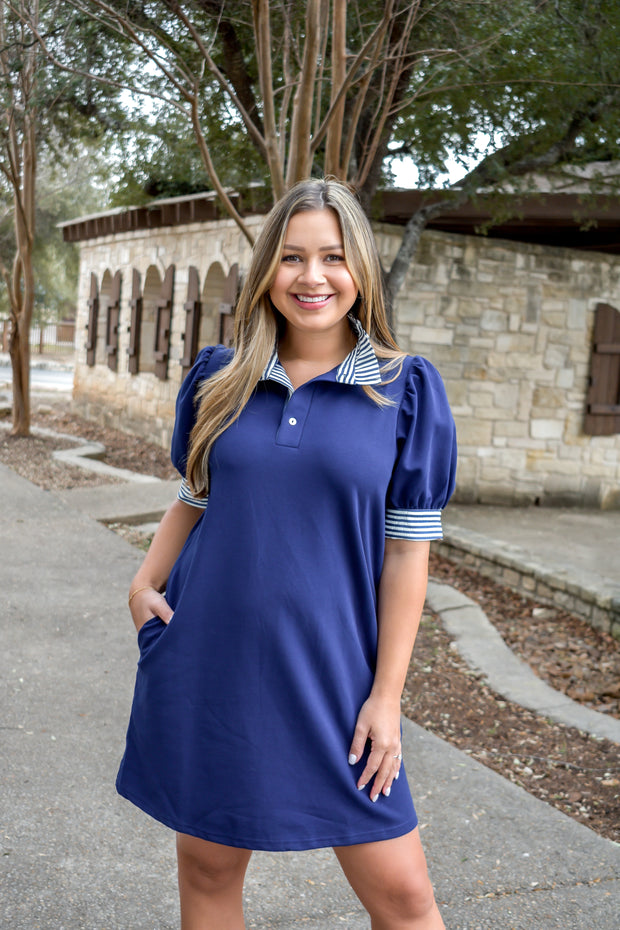 Match Made in Heaven Dress - Navy