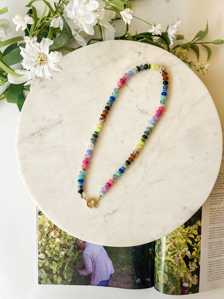Shades of Fun Gemstone Necklace - Treasure Jewels