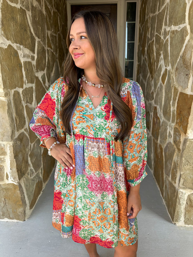 Joyful Patterns Dress