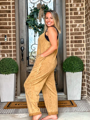 Camel Washed Overalls