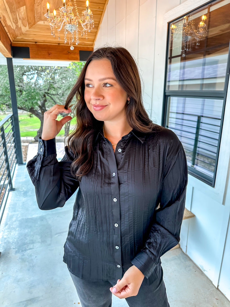 Champagne Toast Top - Black