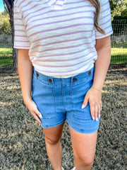 Strawberries & Cream Striped Top