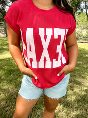Game On Texas Top - Red