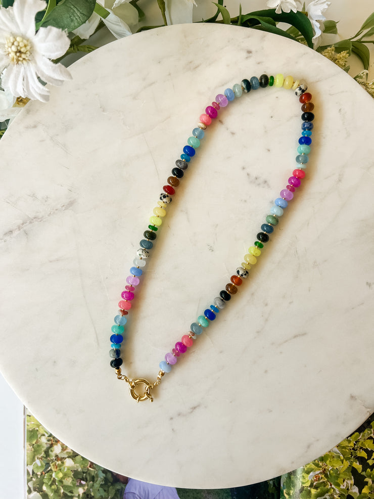 Shades of Fun Gemstone Necklace - Treasure Jewels