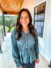 Sleigh The Day Top - Teal