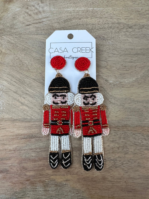 Nutcracker Beaded Earrings