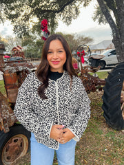 Leopard Quilted Jacket