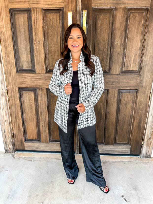 High Waisted Satin Pants