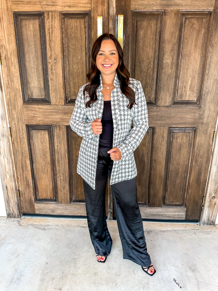 High Waisted Satin Pants