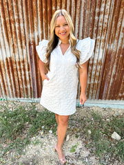 Love You More Floral Dress - White