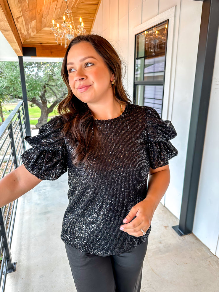 After Party Sequin Top