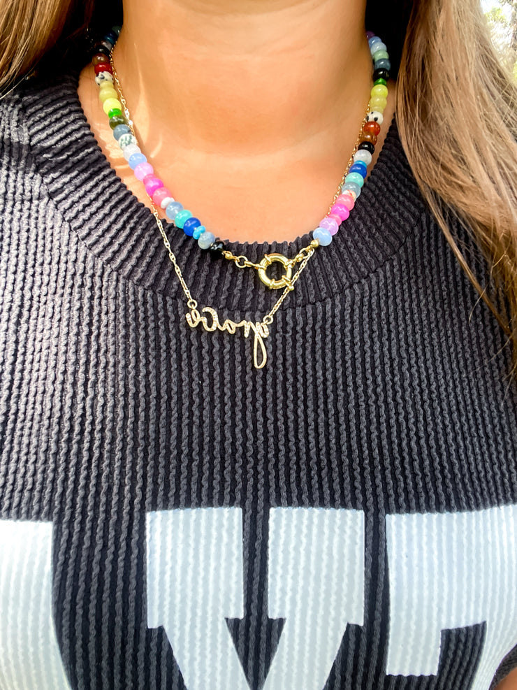 Shades of Fun Gemstone Necklace - Treasure Jewels