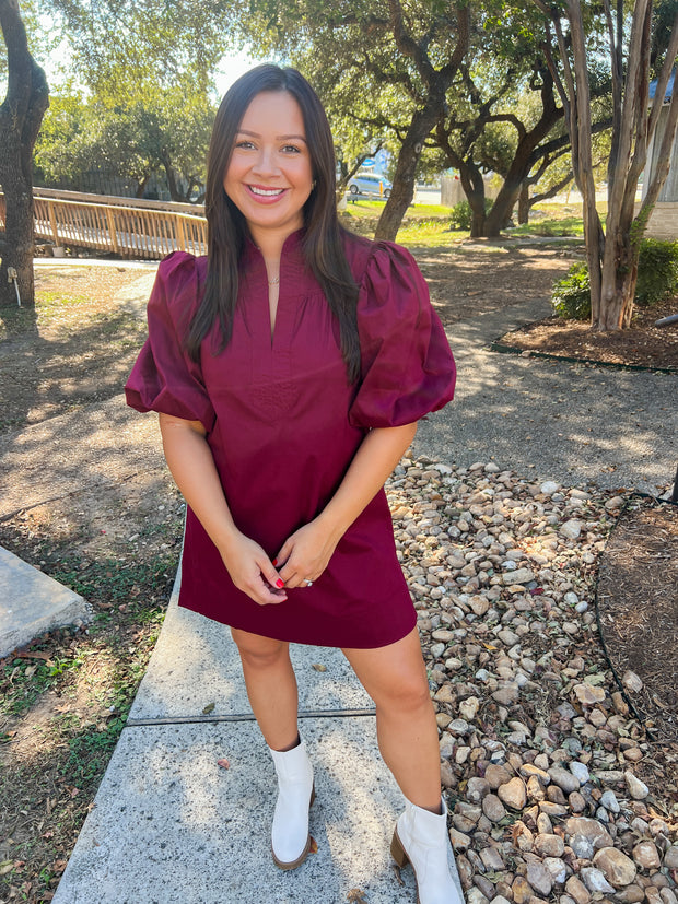 Cabernet Mini Dress