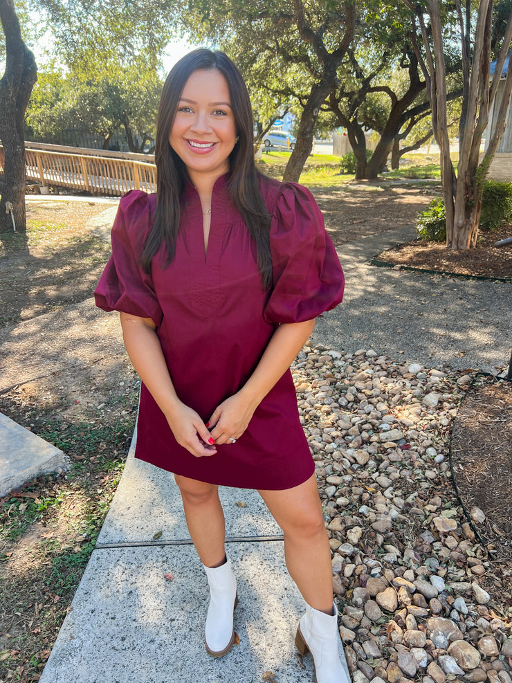 Cabernet Mini Dress