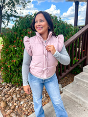 Sweet Season Vest - Blush