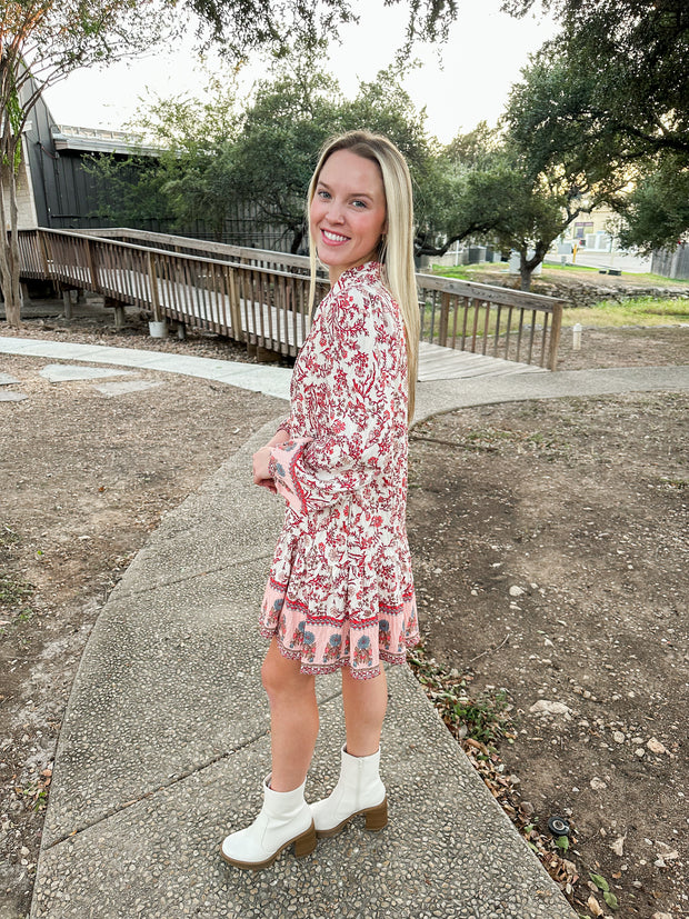 Luxe Scarlett Letter Mini Dress