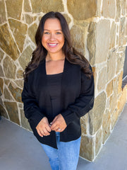 Cuddle Up Cardigan - Black