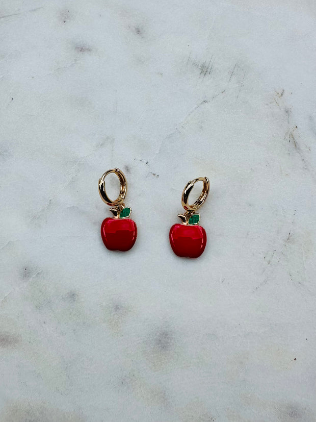Teacher Apple Earrings