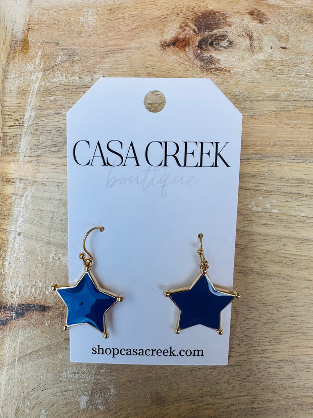 Blue Stars Earrings