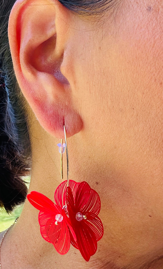 USA Flower Earring
