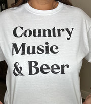 Country Music & Beer Tee